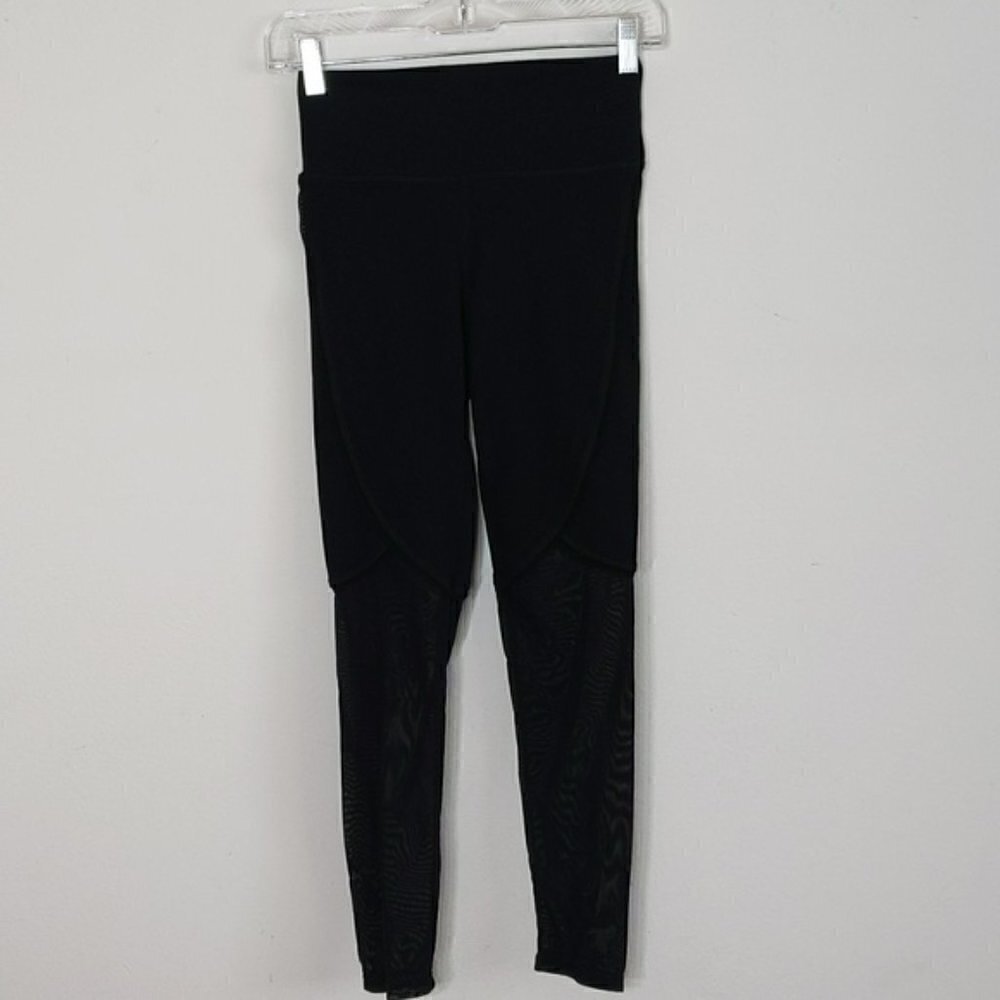 Fabletics Black Mesh Leg Leggings